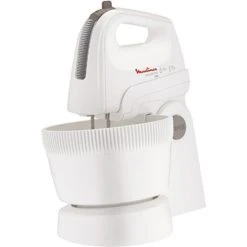 Schlussverkauf 🌟 Moulinex HM 6151 Handmixer Powermix Combi/ 500 Watt / 5 Stufen/inklusiv Rührschüssel- Und Ständer, Weiß/silber ✨ -Moulinex Verkaufs unnamed file 676
