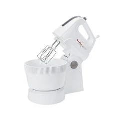 Schlussverkauf 🌟 Moulinex HM 6151 Handmixer Powermix Combi/ 500 Watt / 5 Stufen/inklusiv Rührschüssel- Und Ständer, Weiß/silber ✨ -Moulinex Verkaufs unnamed file 680