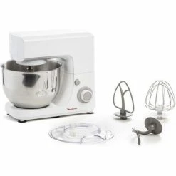 Brandneu ✨ Moulinex Impastatrice Masterchef Essential, 4,8 L, Weiß, Grau, Drehregler, Mixen, 1,8 Kg, 0,5 Kg 😉