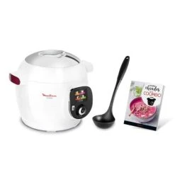 Aktion 🧨 MOULINEX YY4405FB Cookéo Smart Multicooker + 6L 100 Schöpflöffel Rezepte Und Kochbuch Enthalten - Weiß ❤️