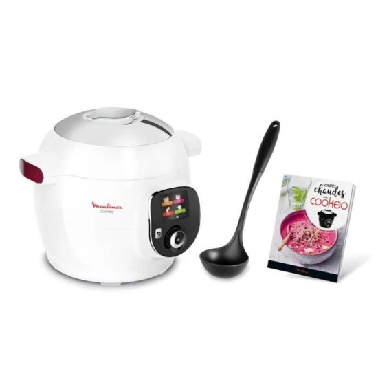 Aktion 🧨 MOULINEX YY4405FB Cookéo Smart Multicooker + 6L 100 Schöpflöffel Rezepte Und Kochbuch Enthalten - Weiß ❤️ 3 Aktion 🧨 MOULINEX YY4405FB Cookéo Smart Multicooker + 6L 100 Schöpflöffel Rezepte Und Kochbuch Enthalten - Weiß ❤️